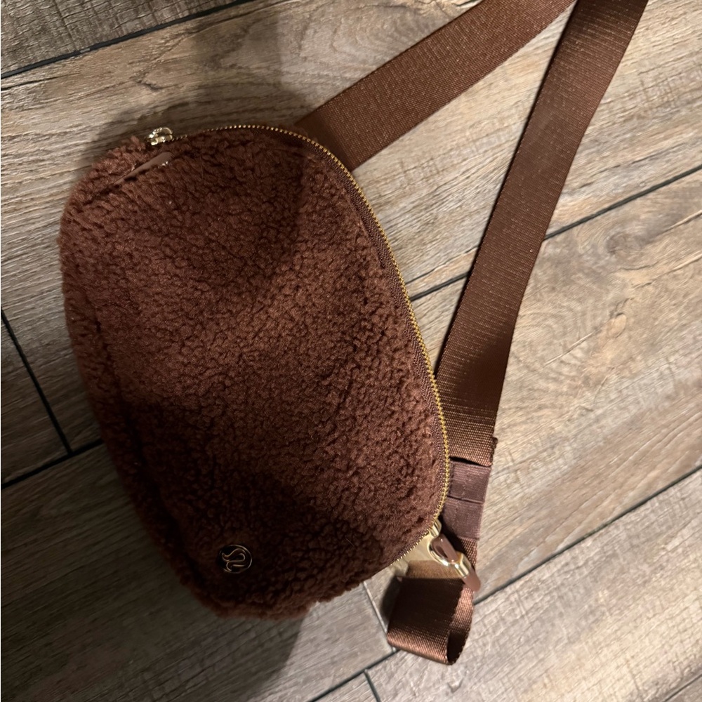 lululemon athletica Brown Sherpa Crossbody Bag